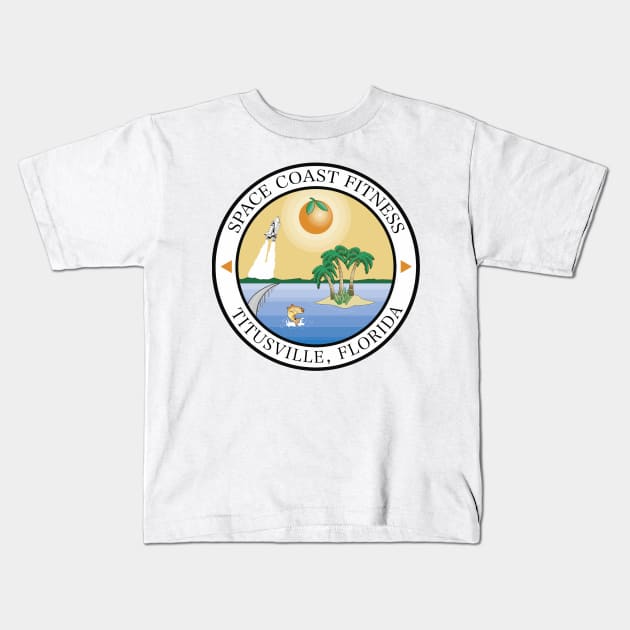 Space Coast Fitness - Titusville Kids T-Shirt by RichStork